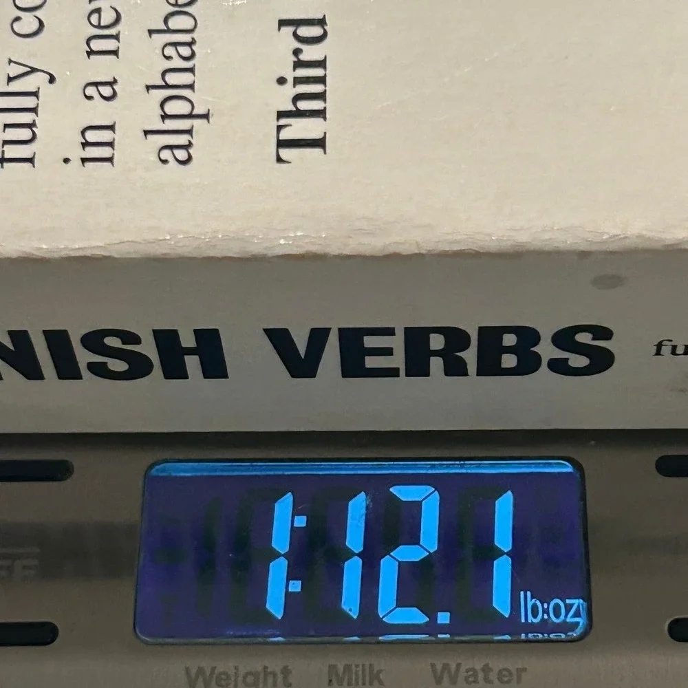 Barron's 501 Spanish Verbs Book OS White Good Study Guide 0-8120-4362-6